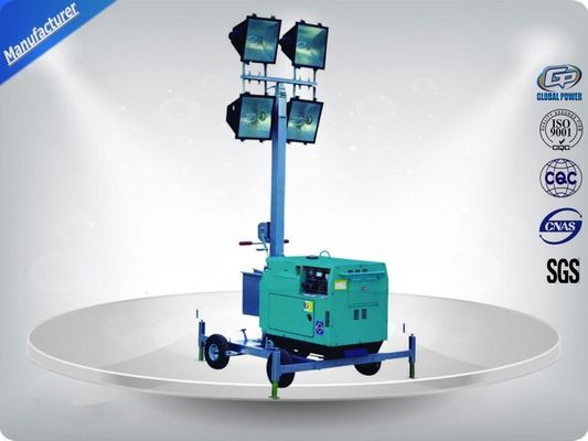 চীন 60Hz  Single Phase Portable Mobile Light Tower Rental With Diesel Generator সরবরাহকারী