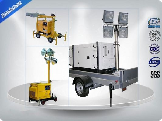 চীন Air - Cooled Telescopic Light Tower / Manual Trailer Mounted Light Towers সরবরাহকারী