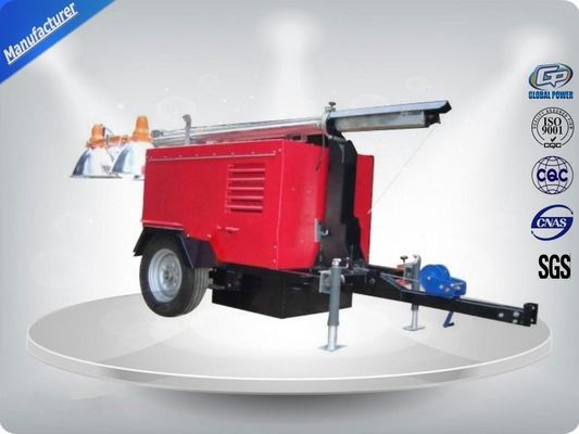 30Kw , 40Kw Power Towable Mobile Light Tower Soundproof With Metal Mast সরবরাহকারী
