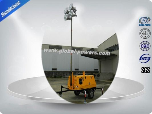 30Kw , 40Kw Power Towable Mobile Light Tower Soundproof With Metal Mast সরবরাহকারী